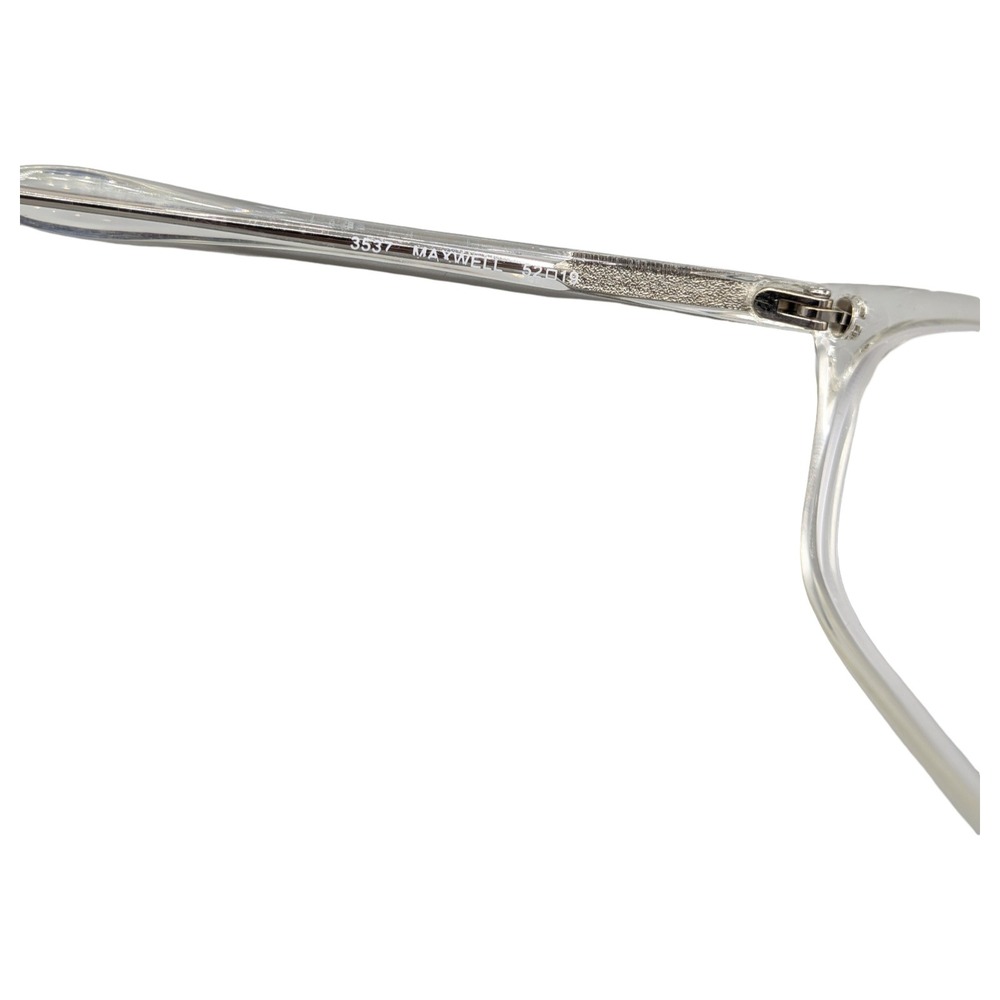Bevel Maxwell 3537 Clear Eyeglasses Frames Japan 52-19 Rectangular Mens Womens - Picture 5 of 5